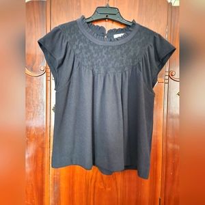 NWOT Madewell Lace Inset Top